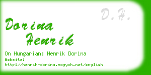 dorina henrik business card